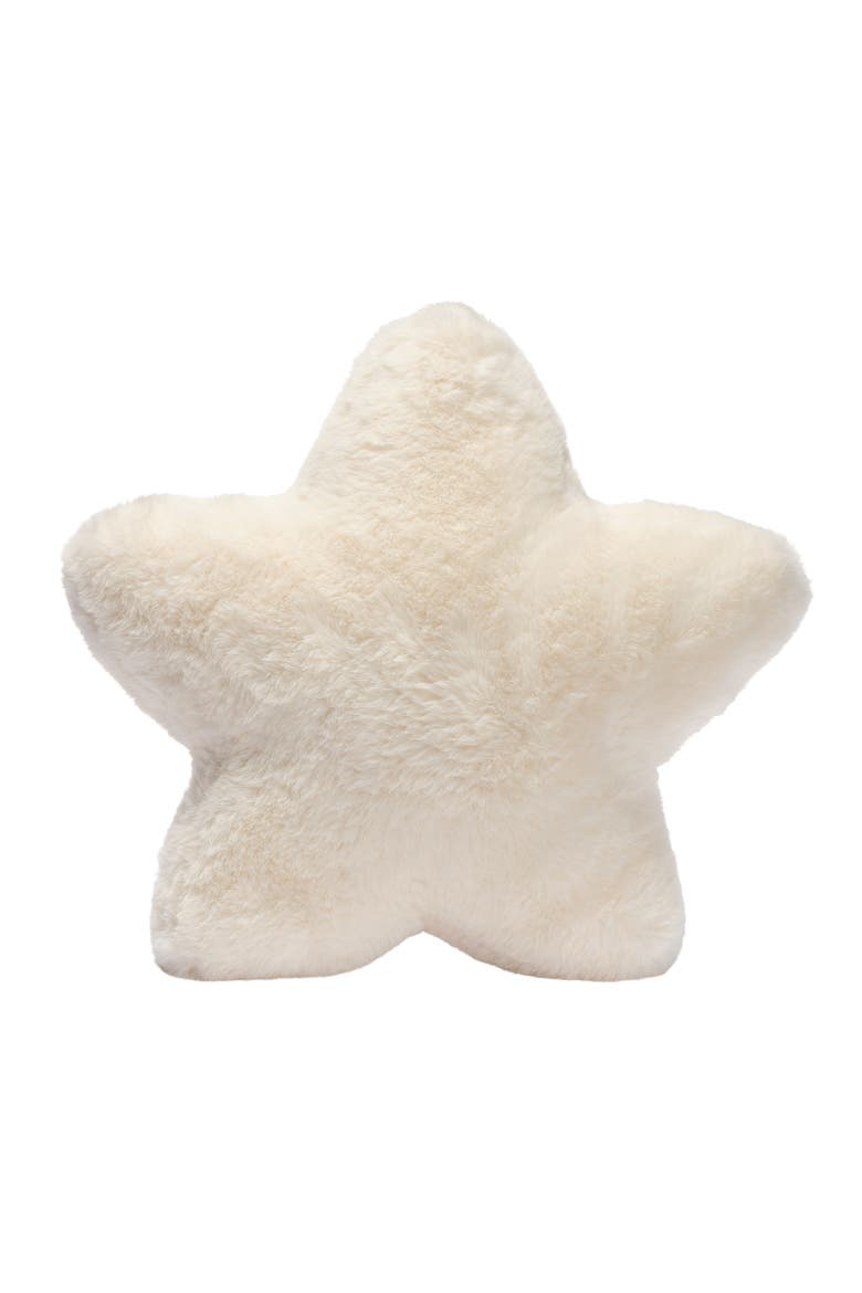 Star Pillow Plush - Ultra Soft Creamy, Main, color, Cream