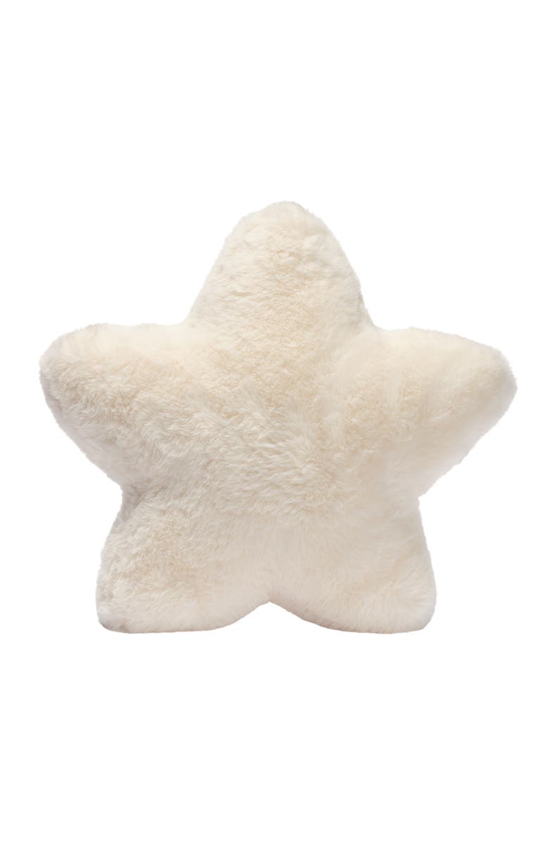 Lambs & Ivy Star Pillow Plush - Ultra Soft Creamy, Main, color, Cream