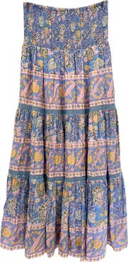 ALICIA BELL Mandy Cotton & Silk Cover-Up Maxi Skirt