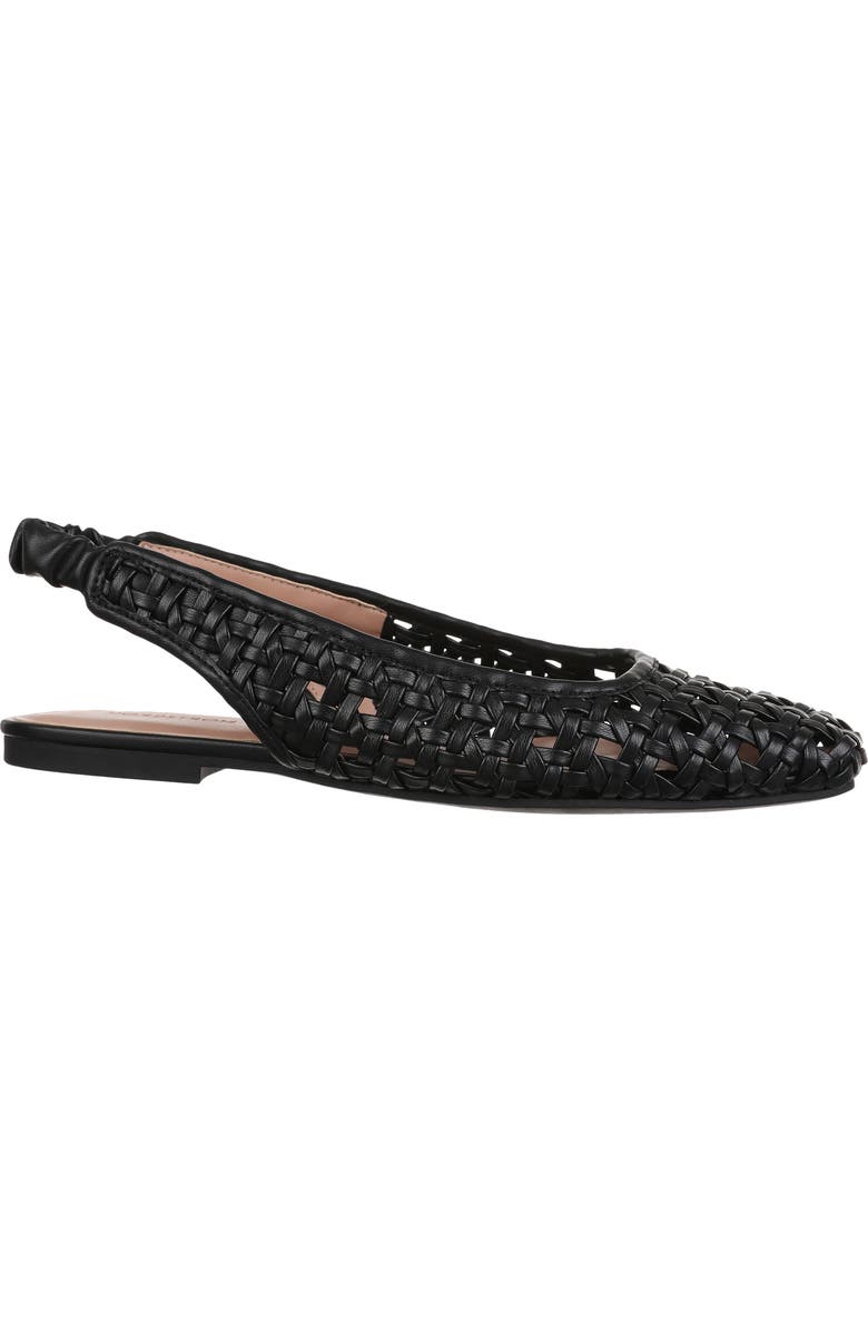 Nordstrom Arabella Woven Slingback Flat, Alternate, color, Black