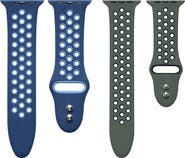Posh Tech Assorted 2-Pack Silicone Apple Watch® Watchbands