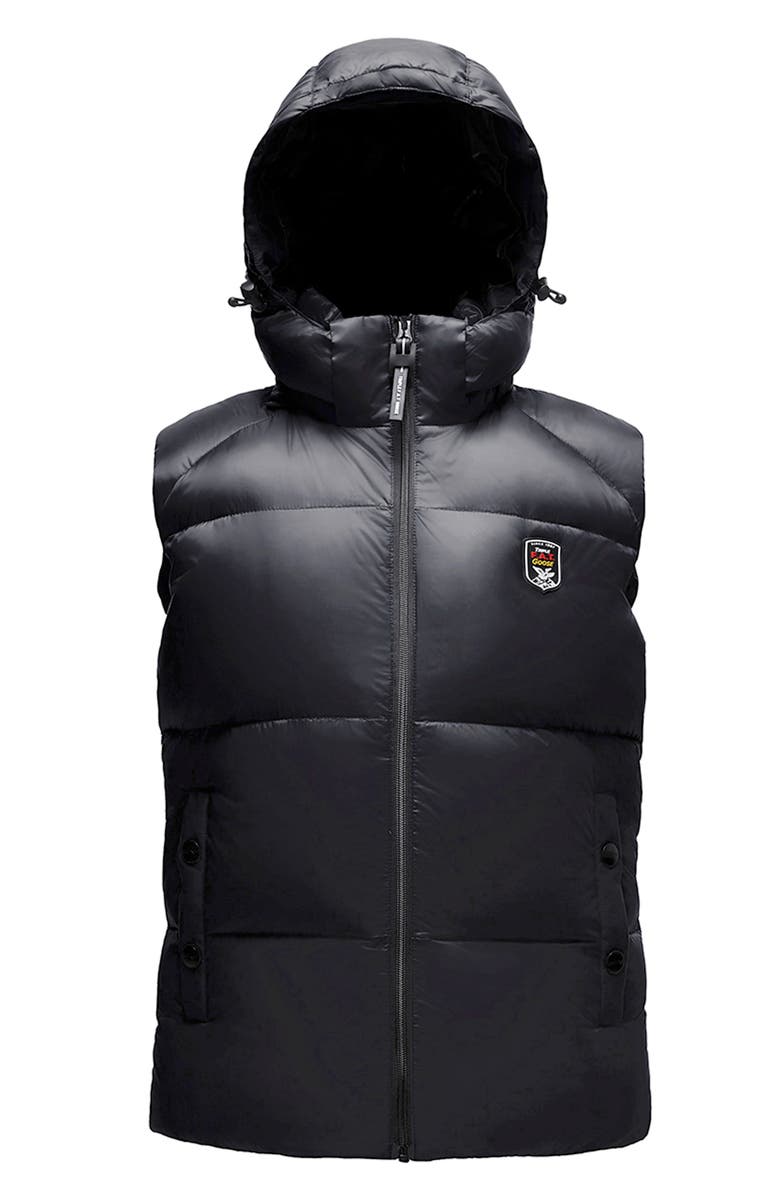 Triple F.A.T. Goose Jacobsen Men's Puffer Down Vest, Alternate, color, Black