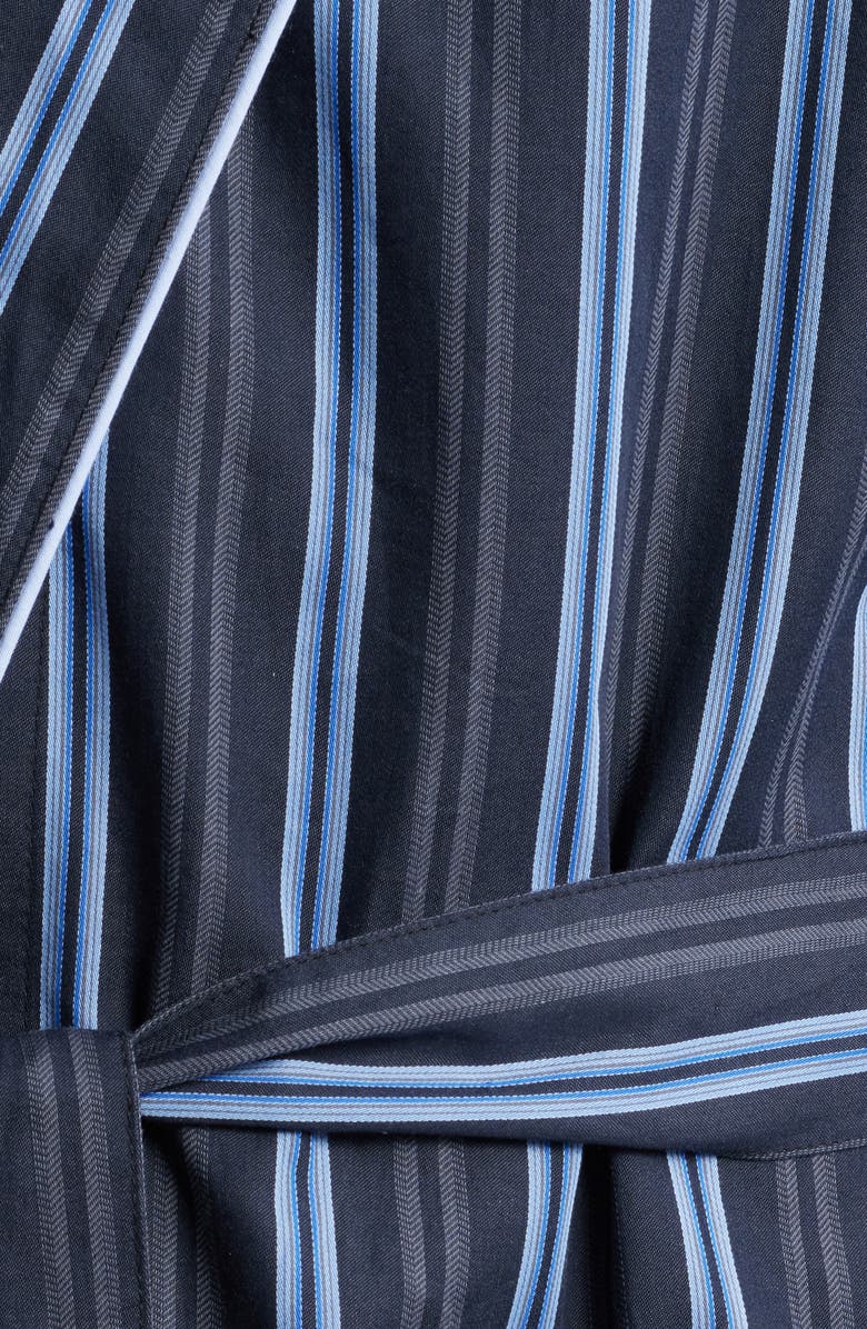 Majestic International Sateen Shawl Collar Cotton Robe, Alternate, color, Stone