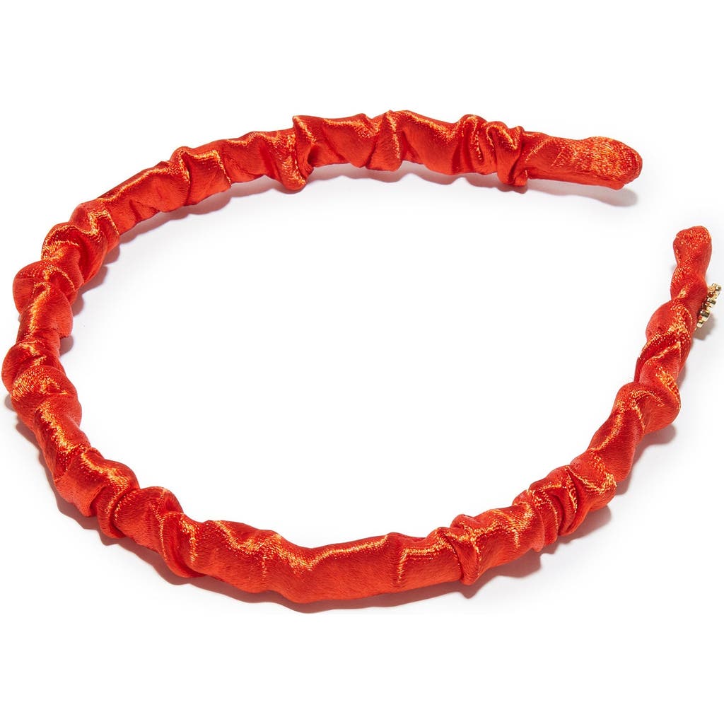 Lele Sadoughi Jessie Silk Headband In Red