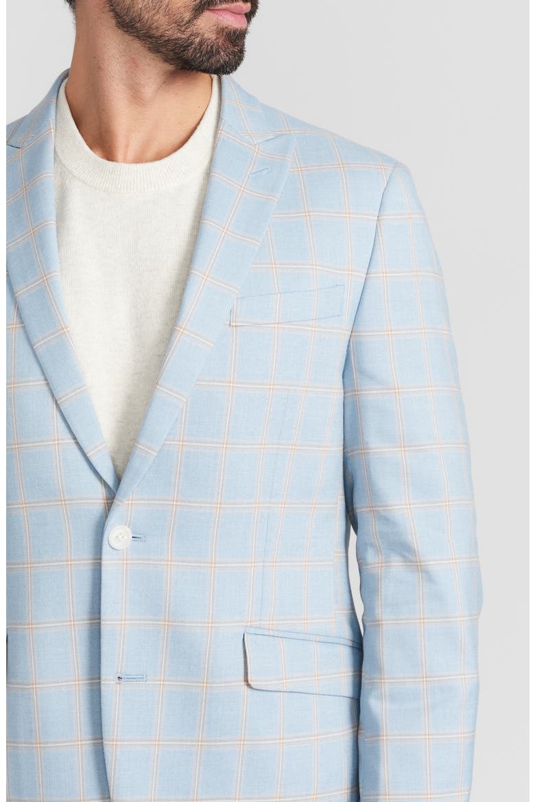 Blue Plaid Sport Coat, Alternate, color, BLUE
