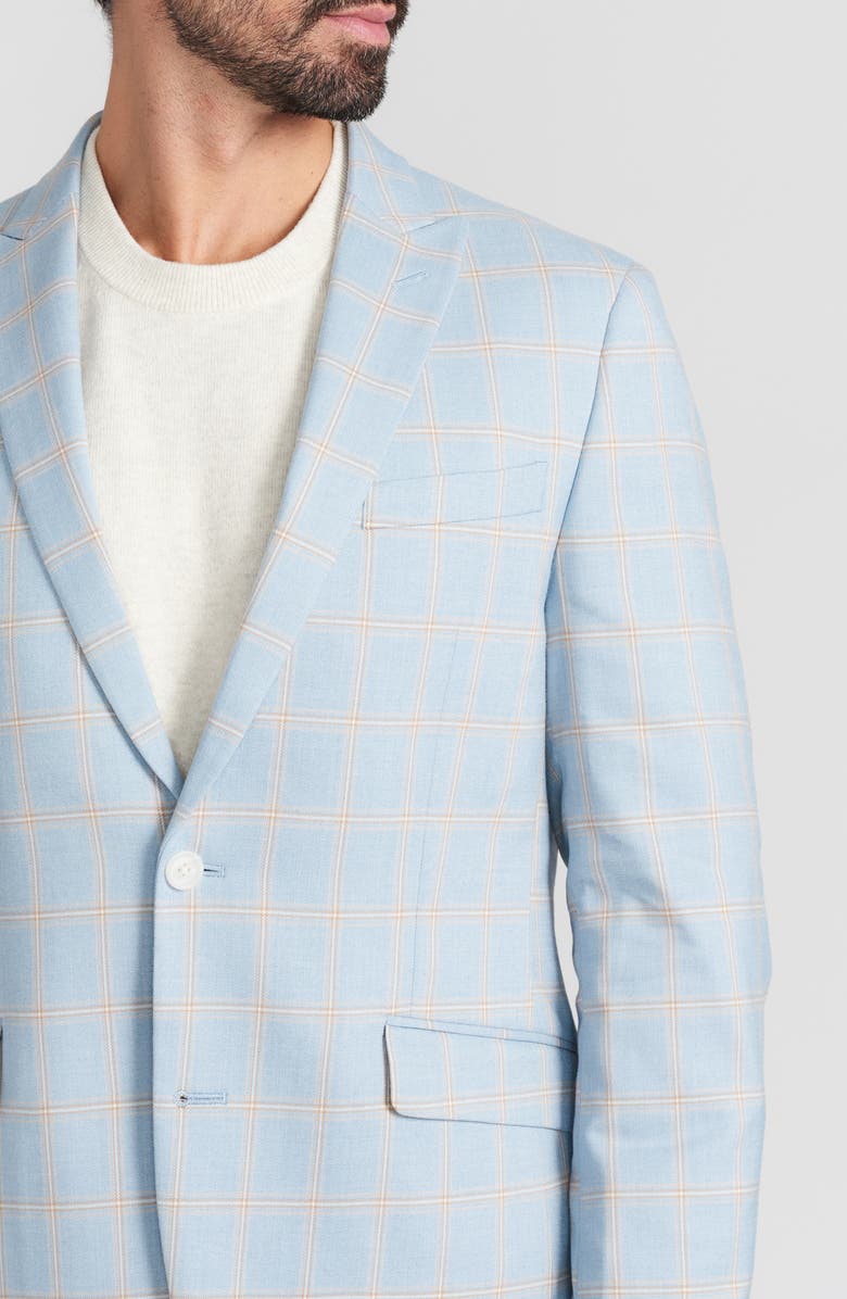 SAVILE ROW CO Blue Plaid Sport Coat, Alternate, color, Blue
