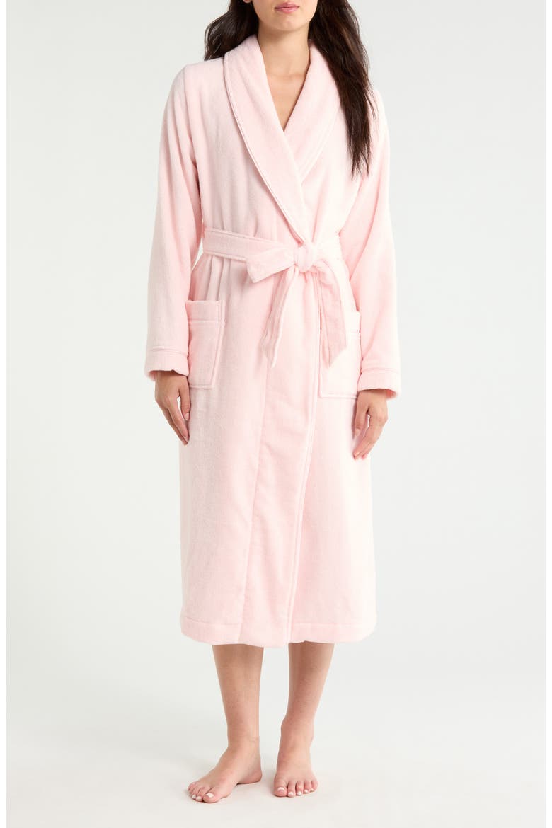 Hydro Cotton Terry Robe, Main, color, PINK CRYSTAL