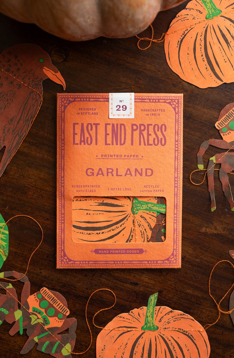 East End Press Pumpkins Sewn Garland, Alternate, color, Mixed