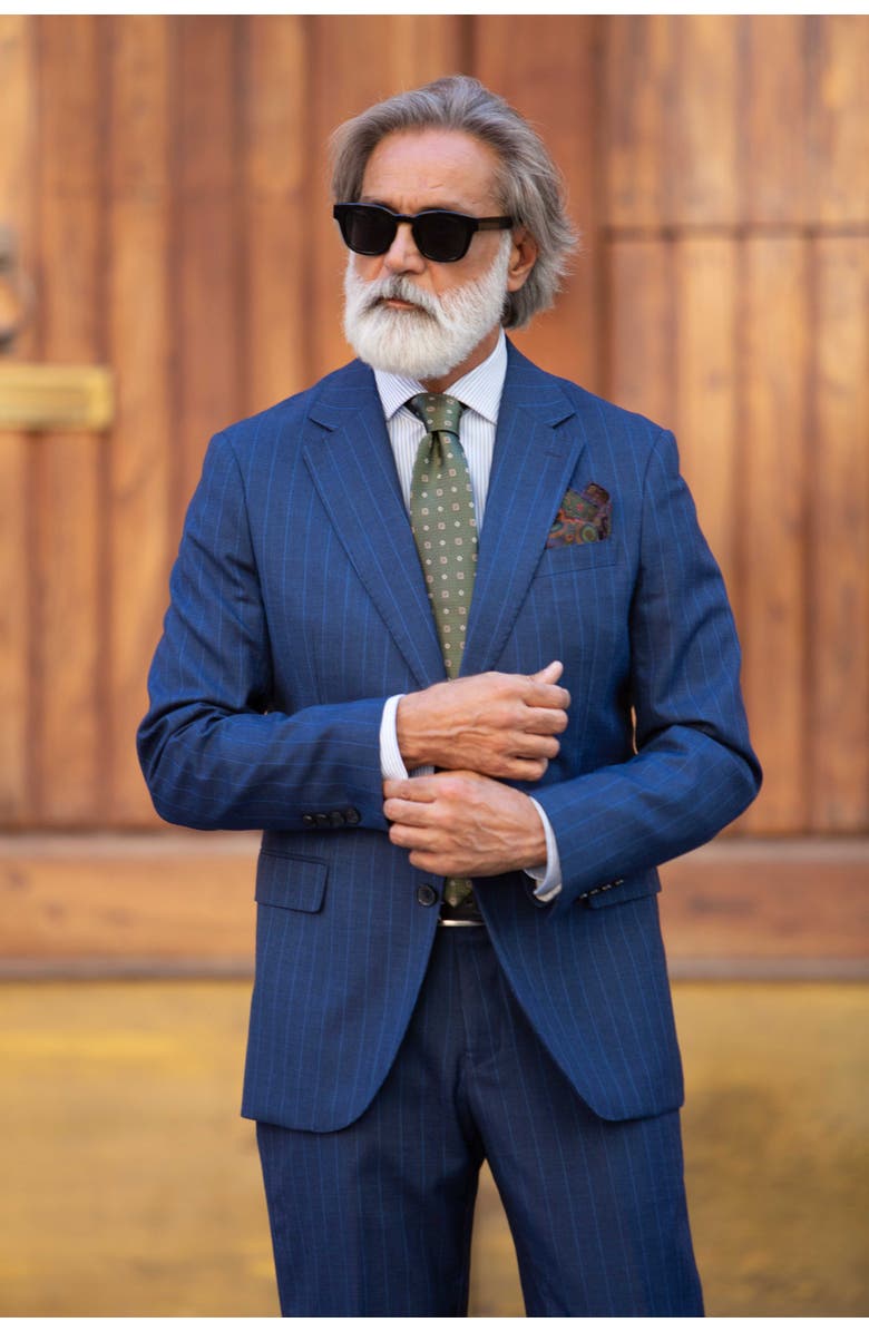 Elizabetta Benelli - Silk Jacquard Tie for Men, Alternate, color, Sage Green