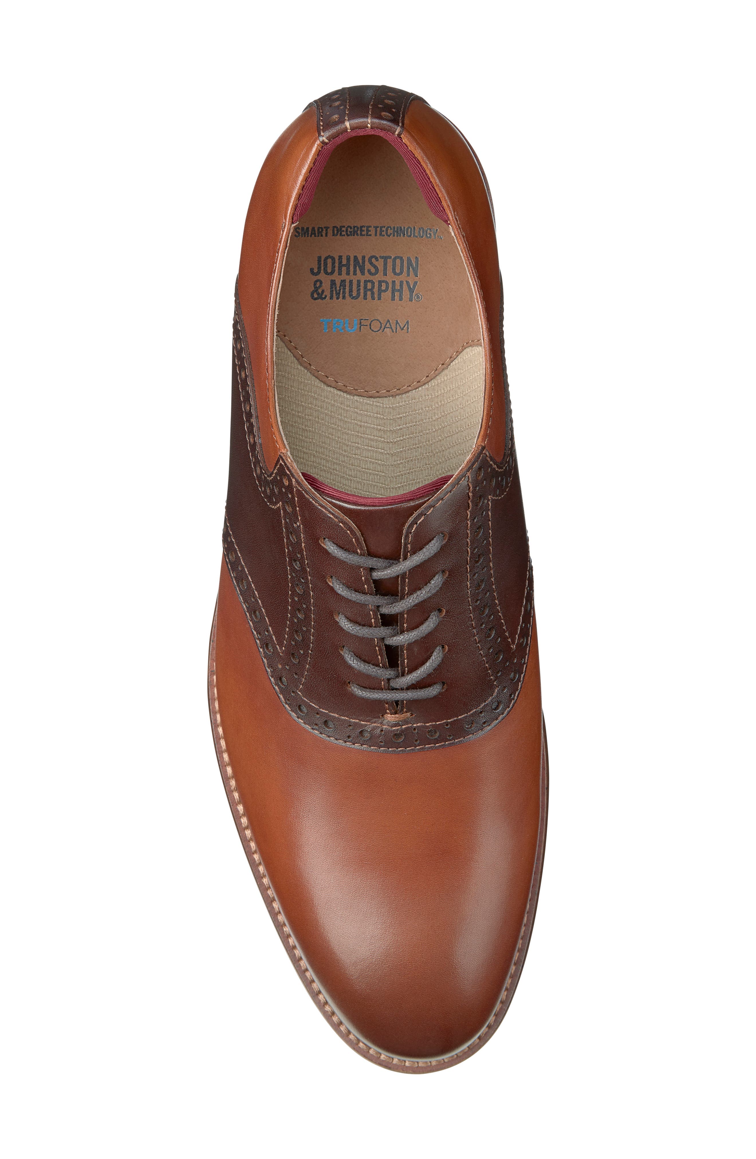 Johnston & Murphy Conard 2.0 Saddle Shoe, Alternate, color, Tan/ Mahogany Full Grain