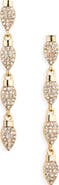 Leith Pavé Crystal Light Bulb Linear Drop Earrings
