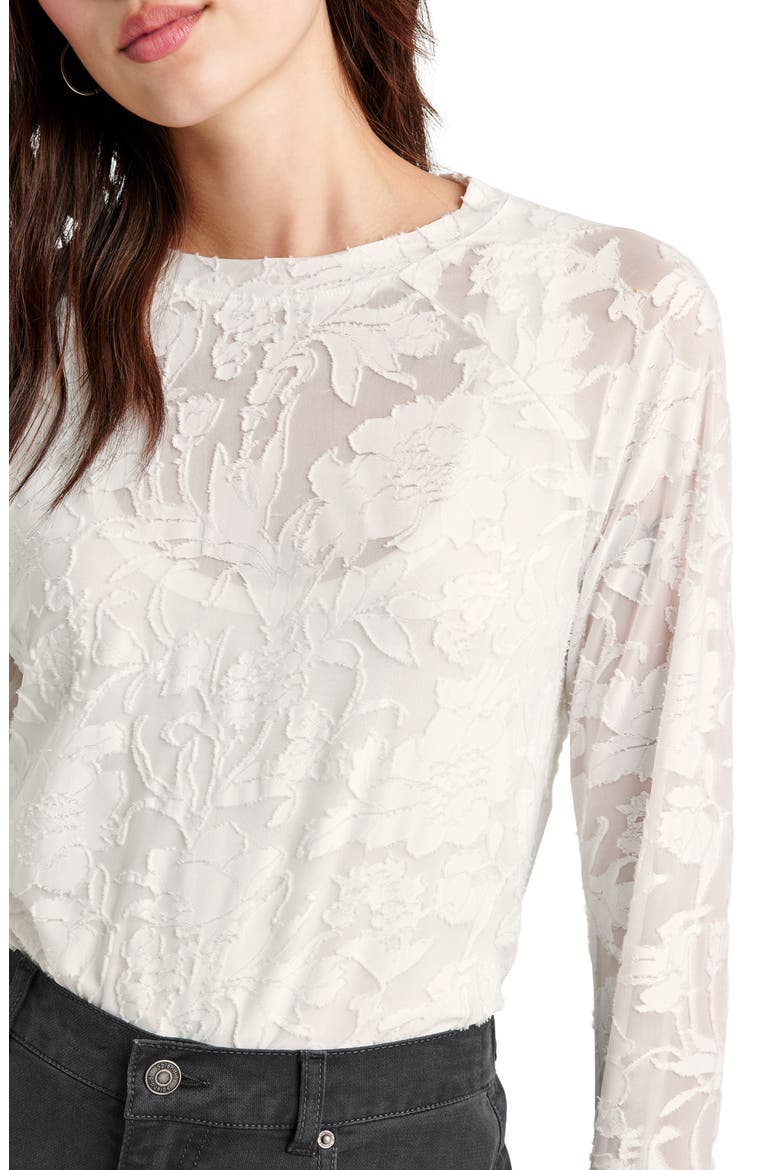 Cecelia Floral Long Sleeve Top, Alternate, color, PALE OAK
