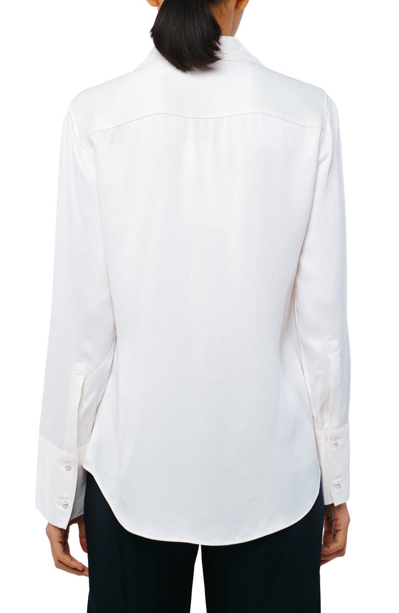 CIEBON Jacque Button-Up Shirt, Alternate, color, White