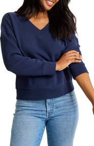 Tommy Bahama Marina del Mar Cotton V-Neck Sweatshirt