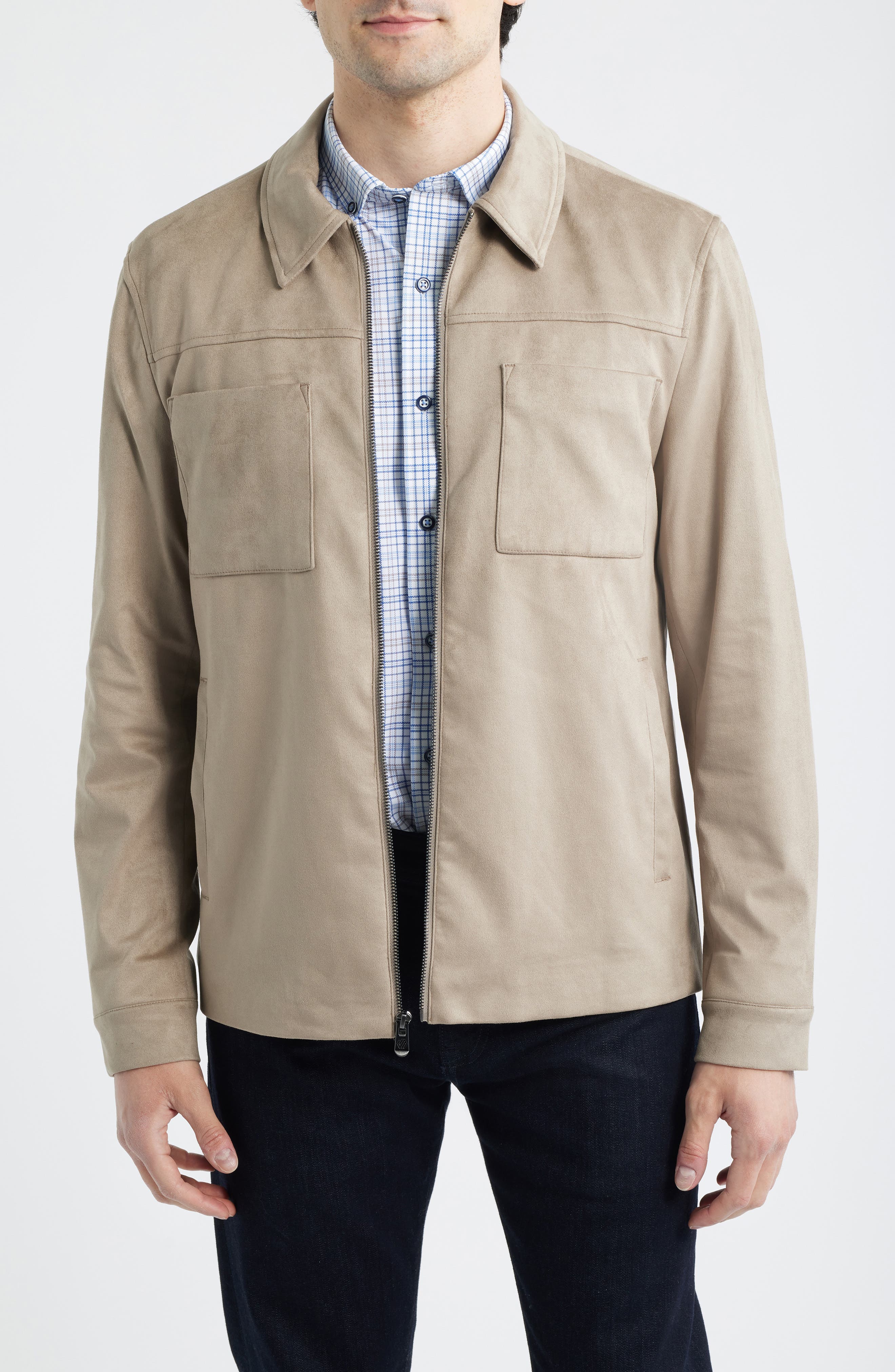 Faux Suede Jacket