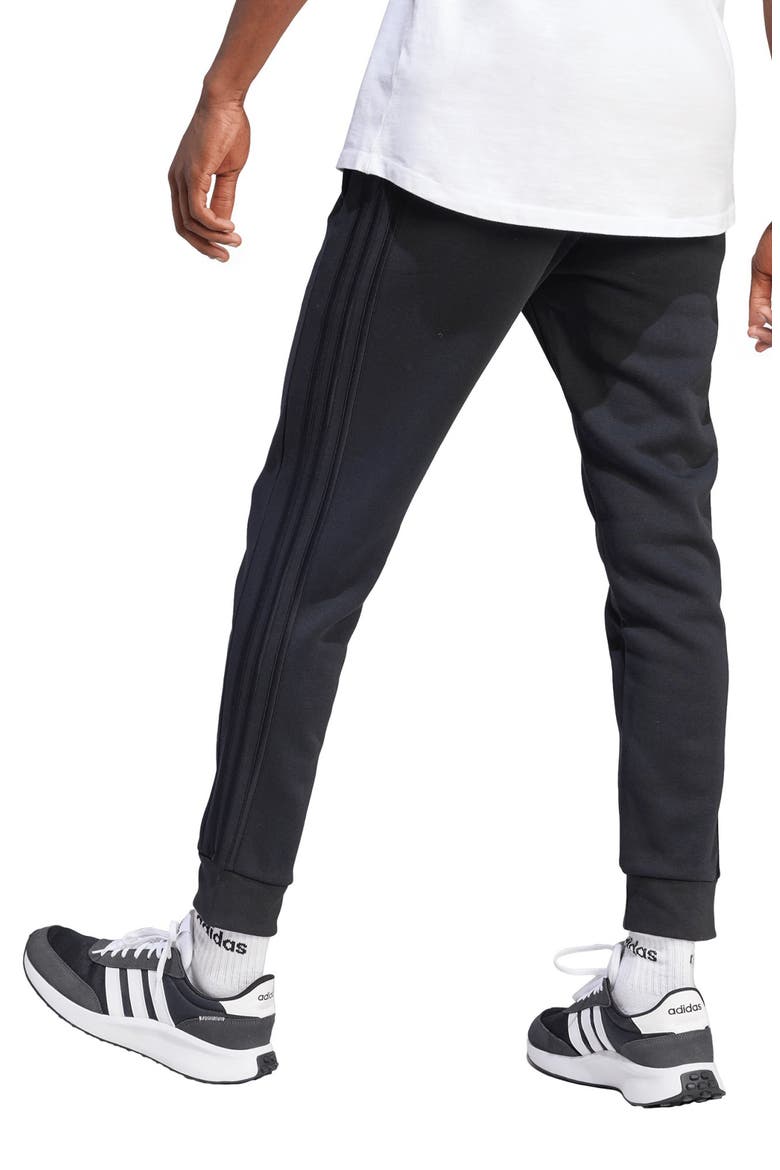 Essentials Fleece Tapered Joggers, Alternate, color, BLACK