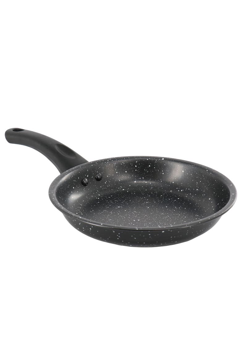 Delhi 9.5 Inch Round Nonstick Carbon Steel Frying Pan, Main, color, White