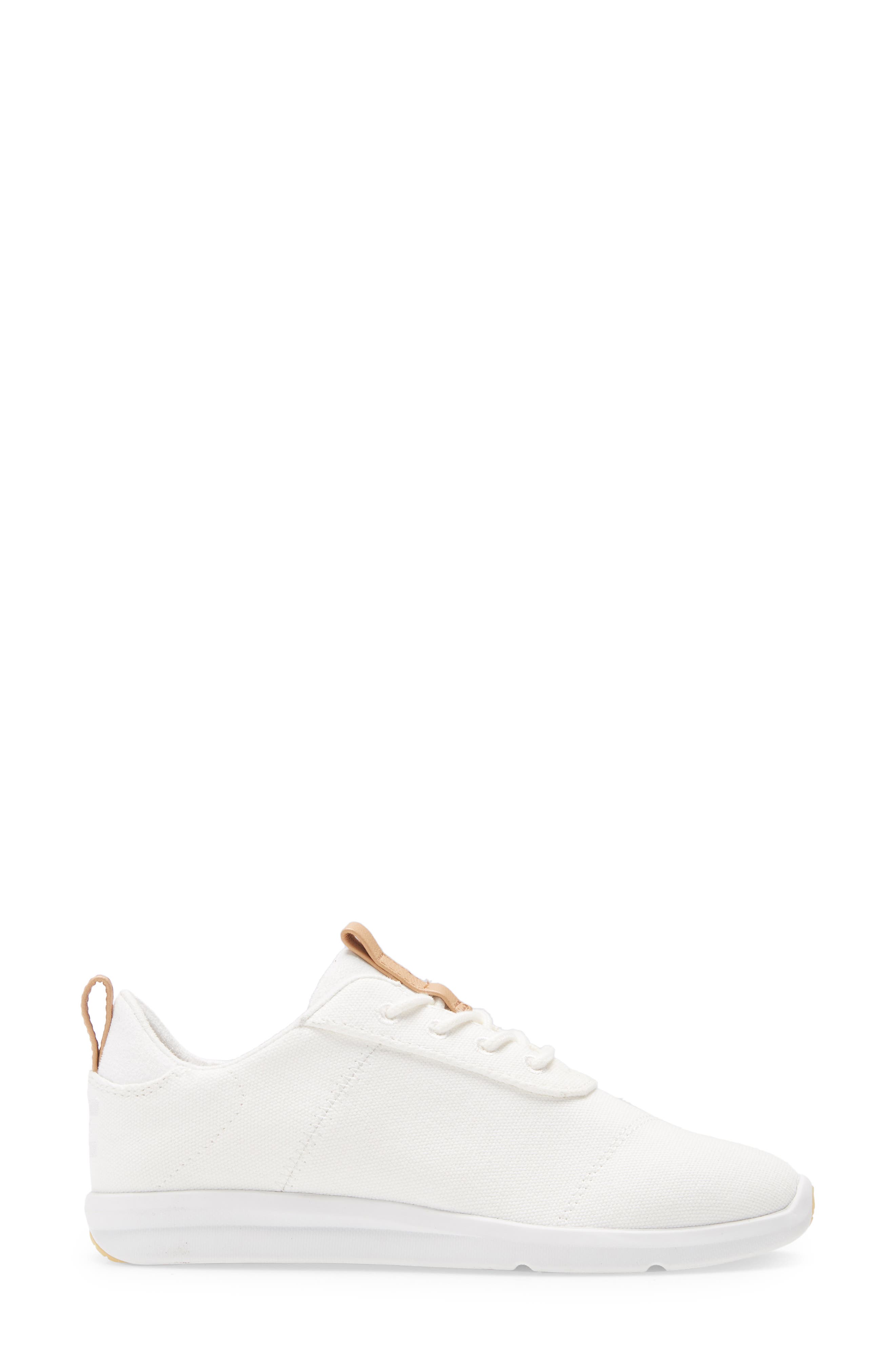 Cabrillo Sneaker, Alternate, color, WHITE CANVAS