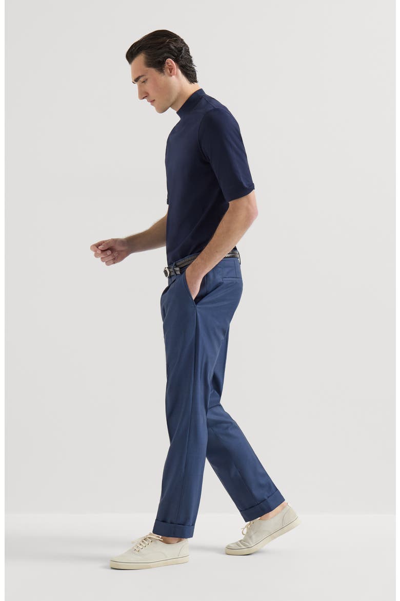 Prince of Wales trousers, Alternate, color, Blue