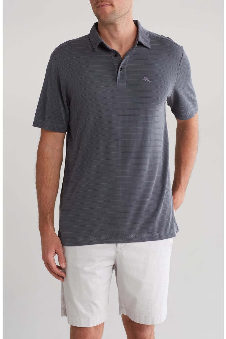 Rio Breeze Short Sleeve Polo, Main, color, BLACK