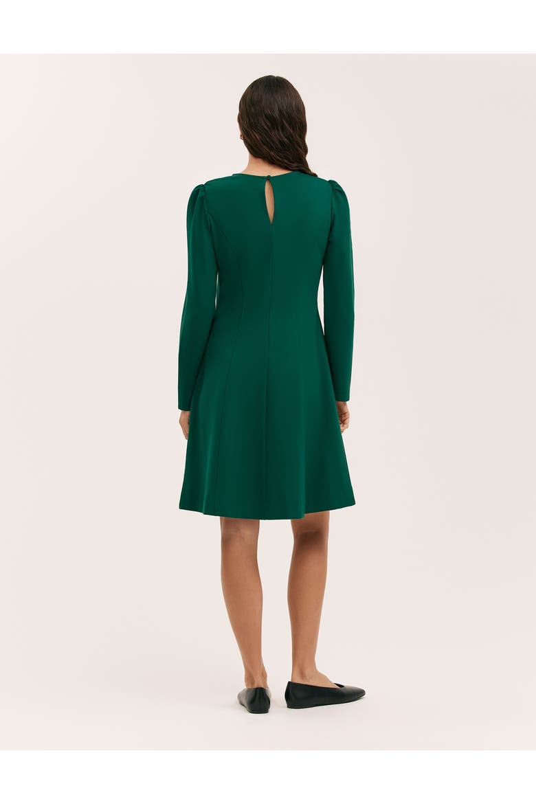 Eva Ponte Jersey Dress, Alternate, color, Bottle Green