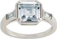 Sterling Forever Asscher-Cut Cubic Zirconia Ring