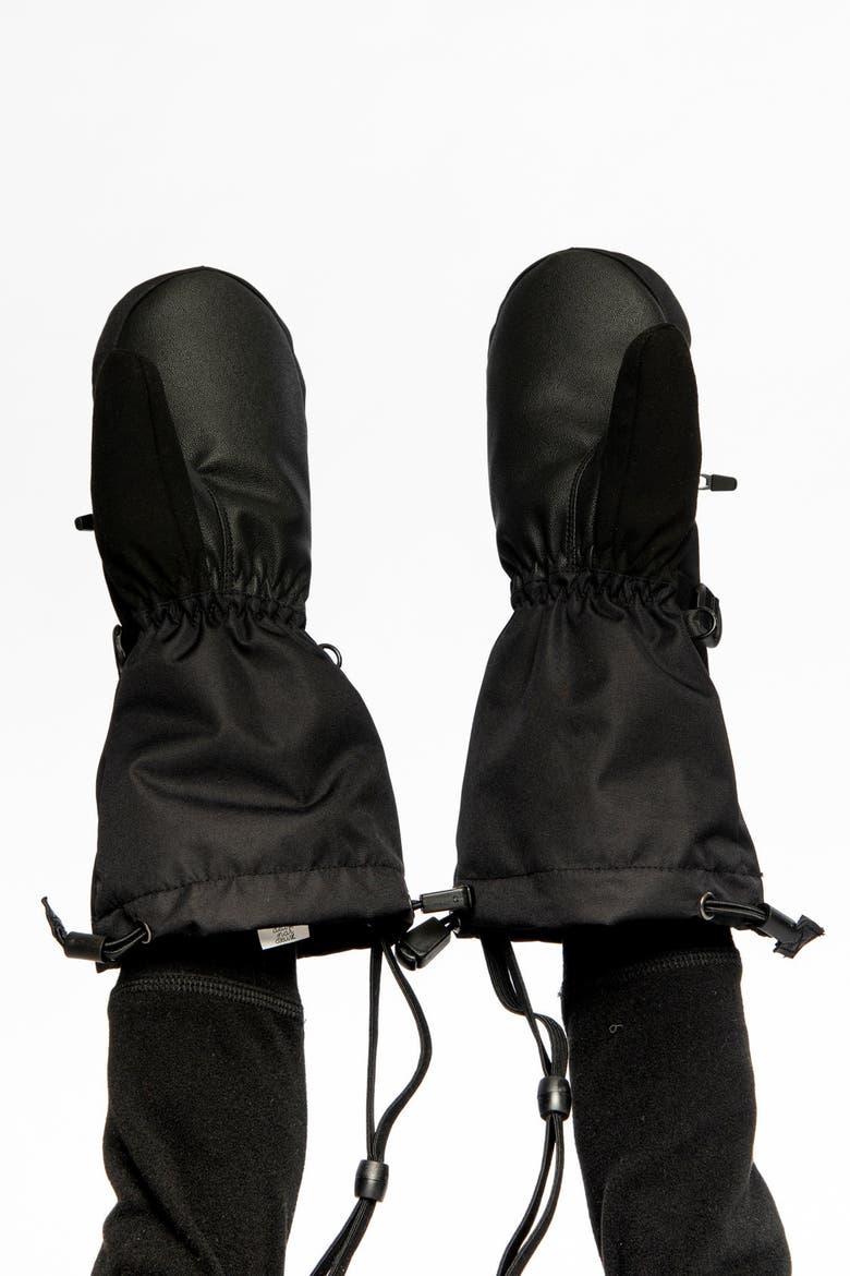 Teknik Waterproof Zipper Pocket Winter Mittens, Alternate, color, Noir