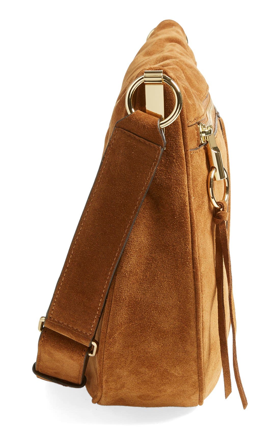 Elizabeth and James 'Scott' Suede Crossbody Bag, Alternate, color, 