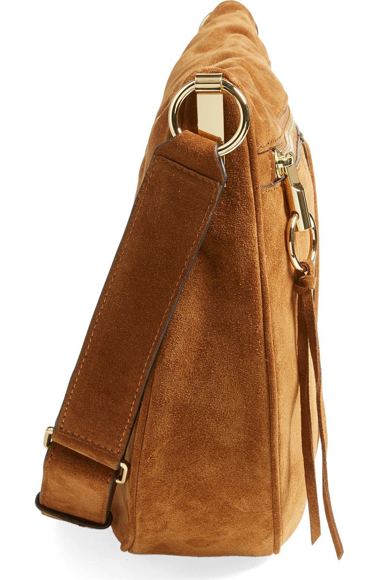 Elizabeth and James 'Scott' Suede Crossbody Bag, Alternate, color,