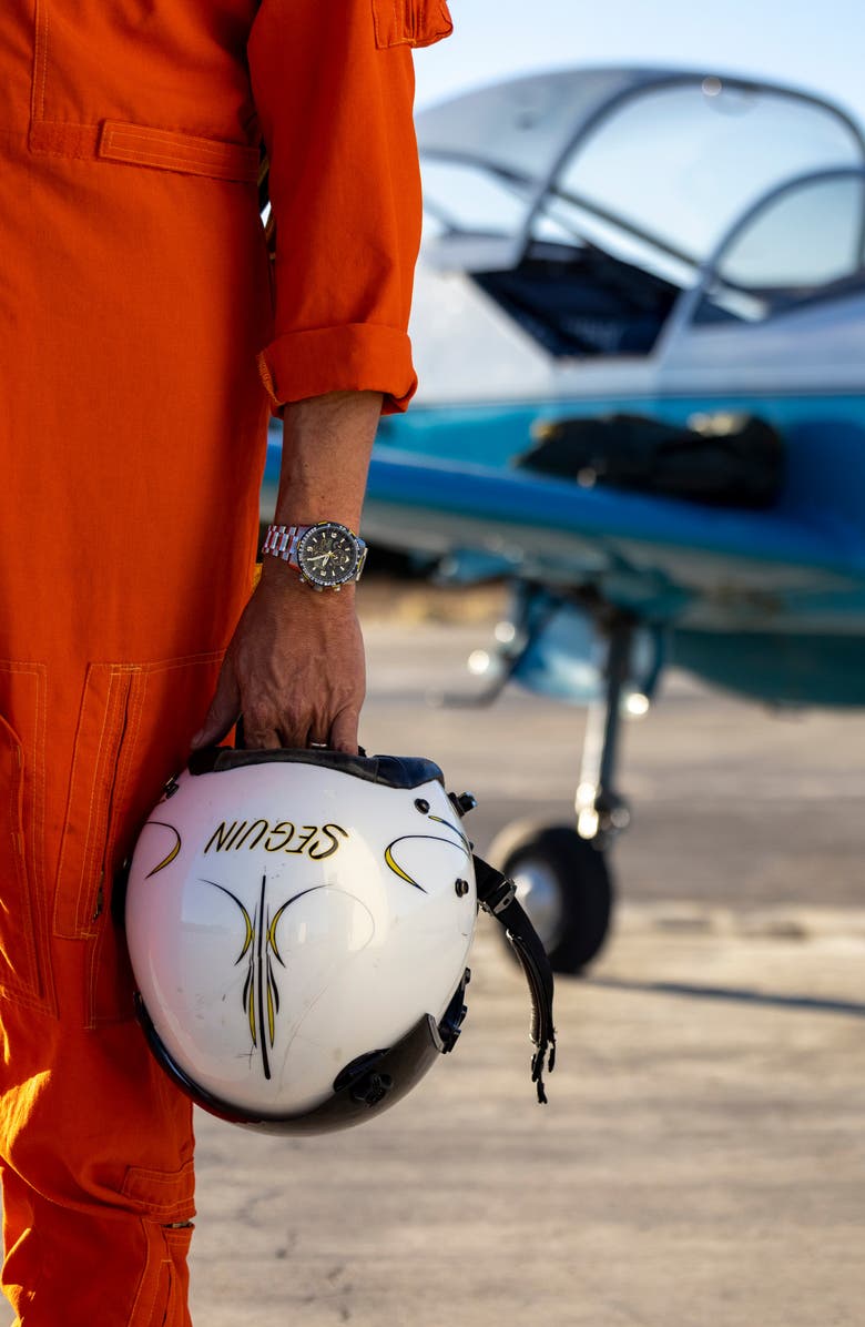 Citizen Promaster Air Skyhawk A-T Chronograph Bracelet Watch, 46mm, Alternate, color, Silver-Tone