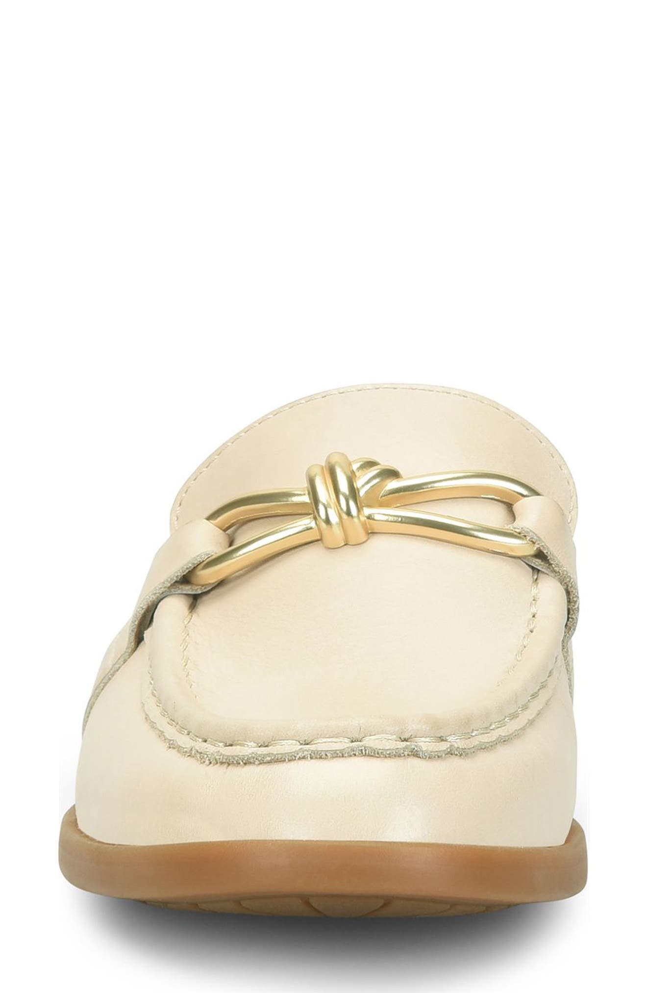 Børn Claire Mule, Alternate, color, Cream Leather