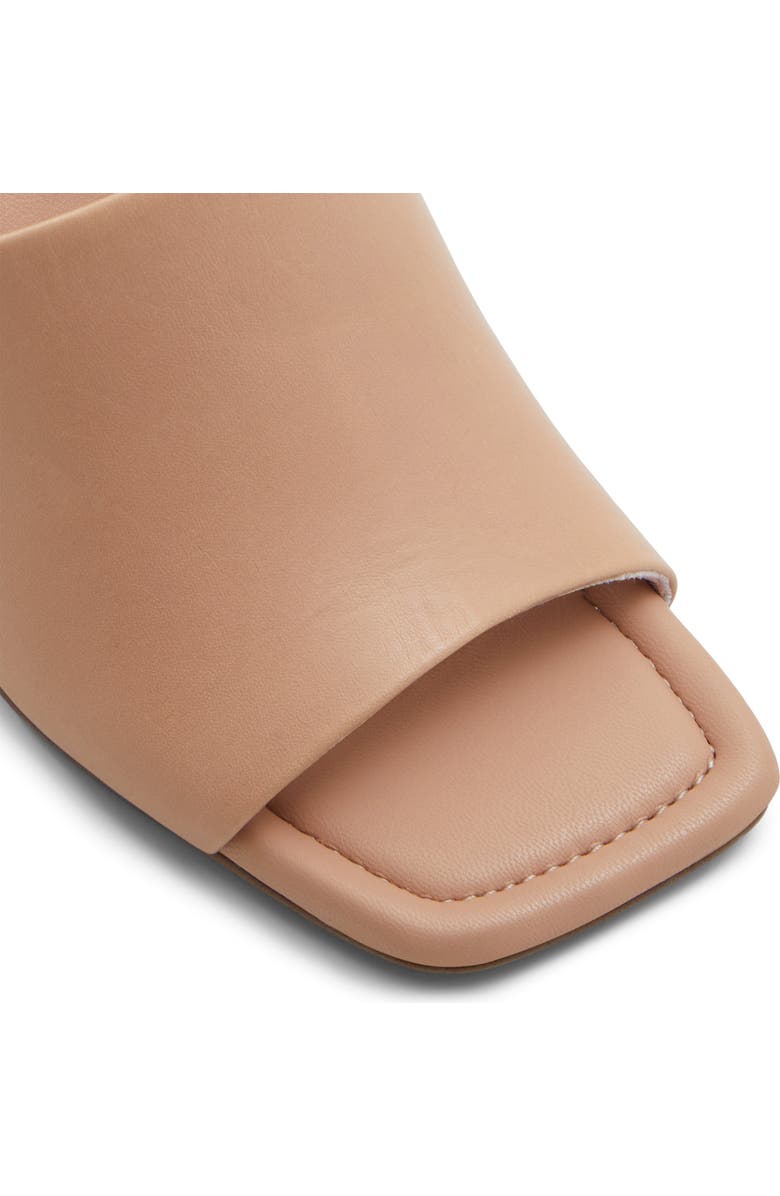ALDO Meshka Block Heel Slide Sandal, Alternate, color, Other Medium Beige