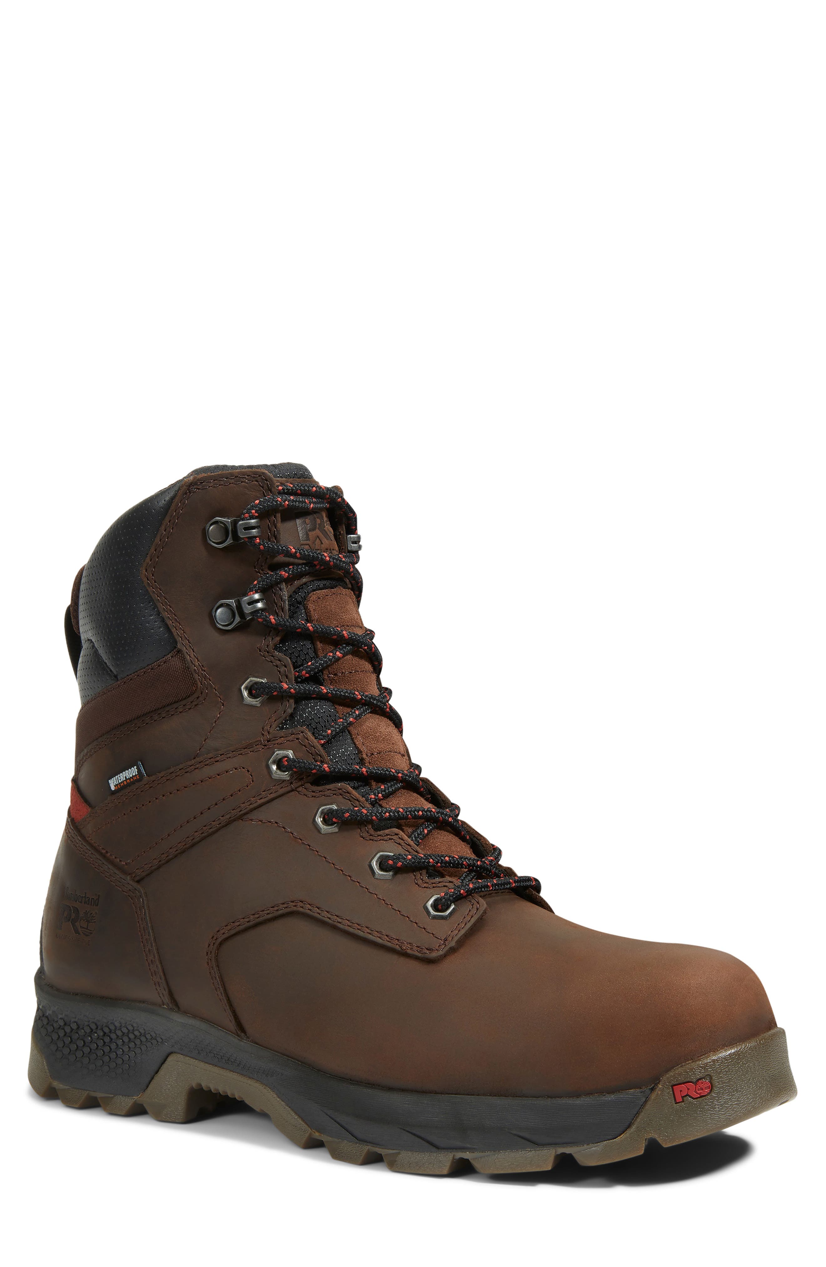 Timberland TiTAN<sup>®</sup> EV 8" Composite Toe Waterproof Insulated Work Boot, Main, color, Brown