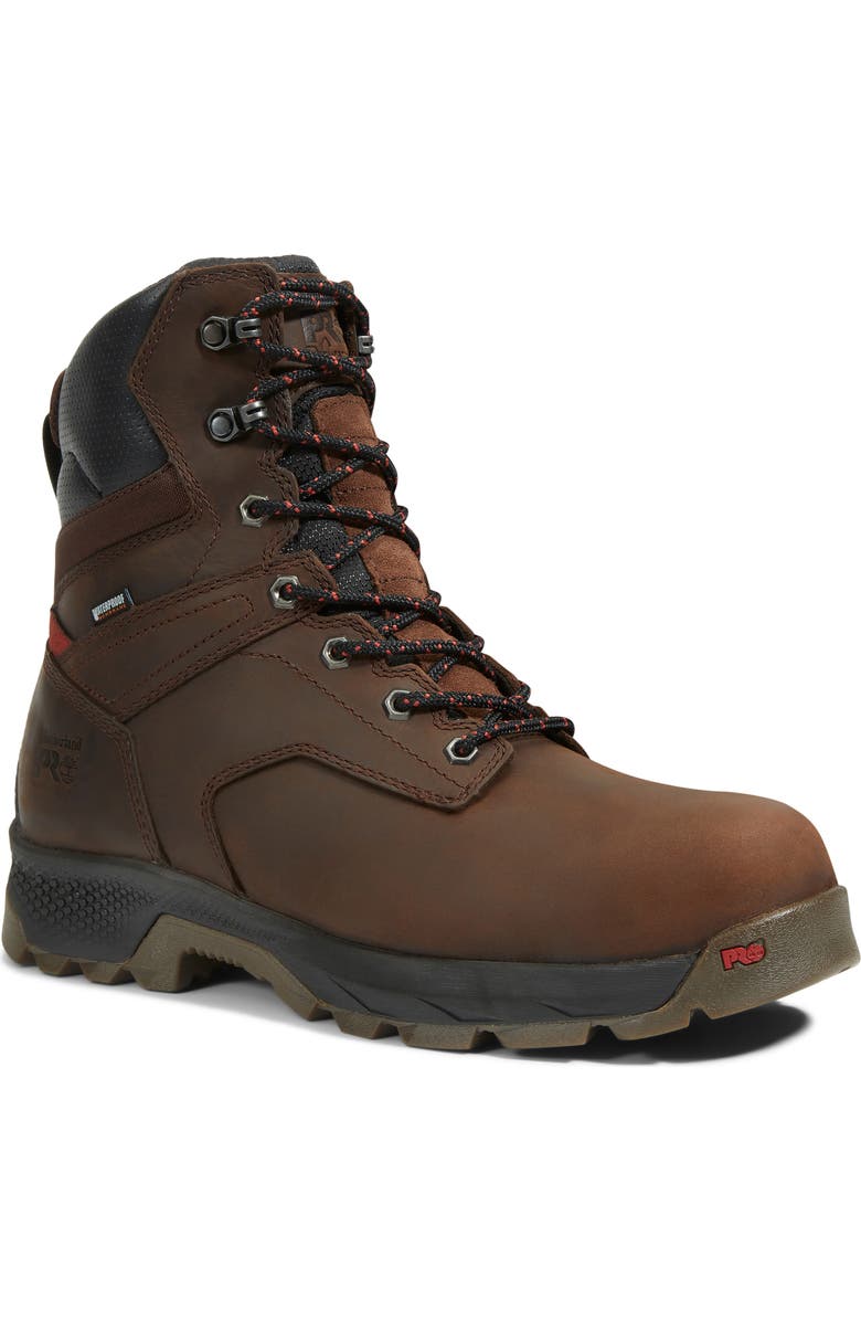Timberland TiTAN<sup>®</sup> EV 8" Composite Toe Waterproof Insulated Work Boot, Main, color, Brown