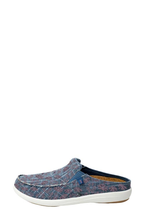 Revitalign Siesta Orthotic Canvas Slip-on Shoe In Marine Blue