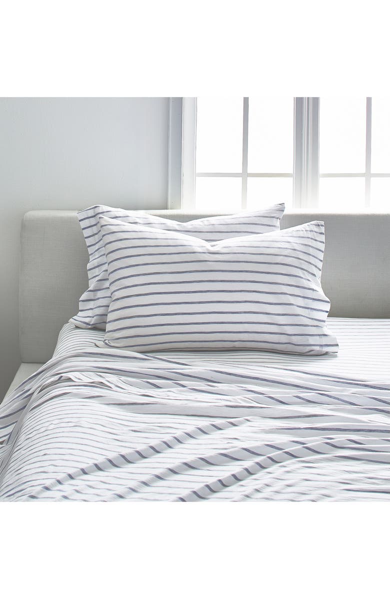Splendid Home Decor Stripe Slub Jersey Sheet Set, Alternate, color, 