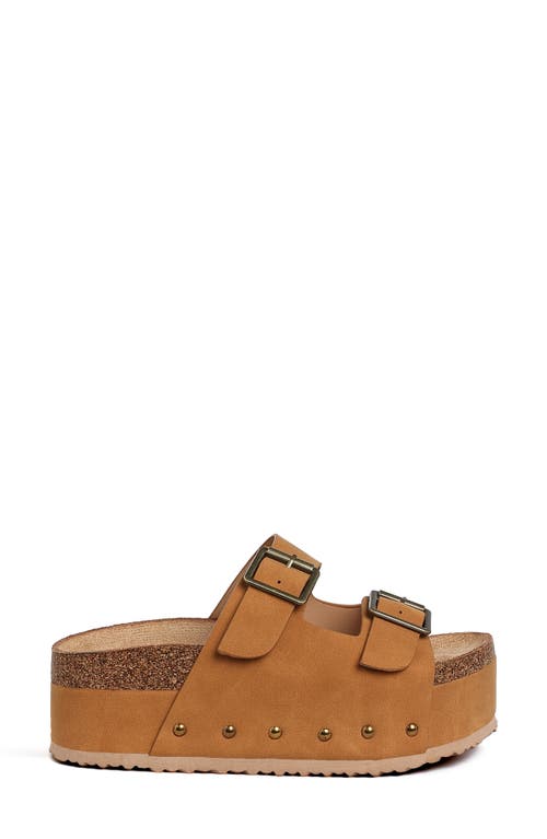 London Rag Impala Stud Platform Sandal In Tan