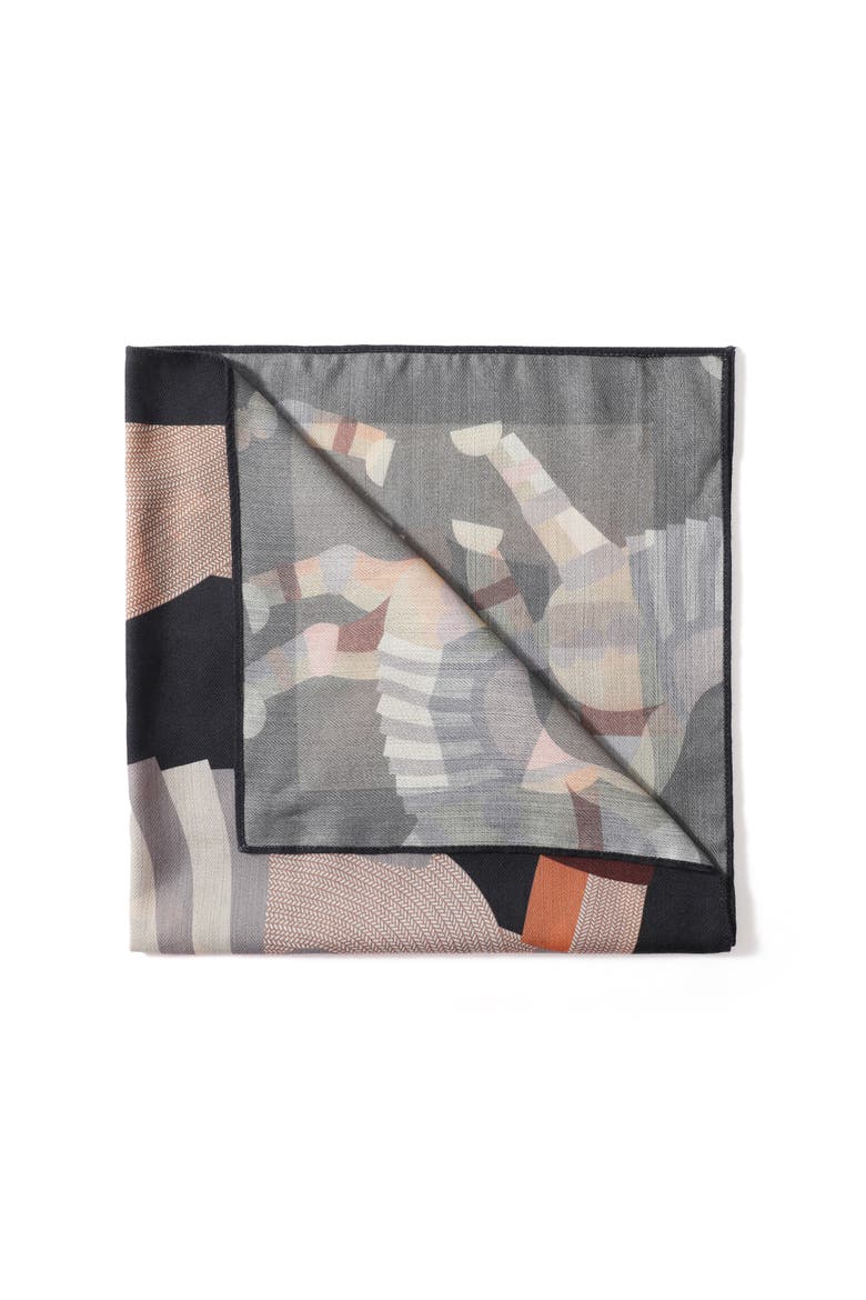 The Lexi Scarf, Alternate, color, Black/Brown