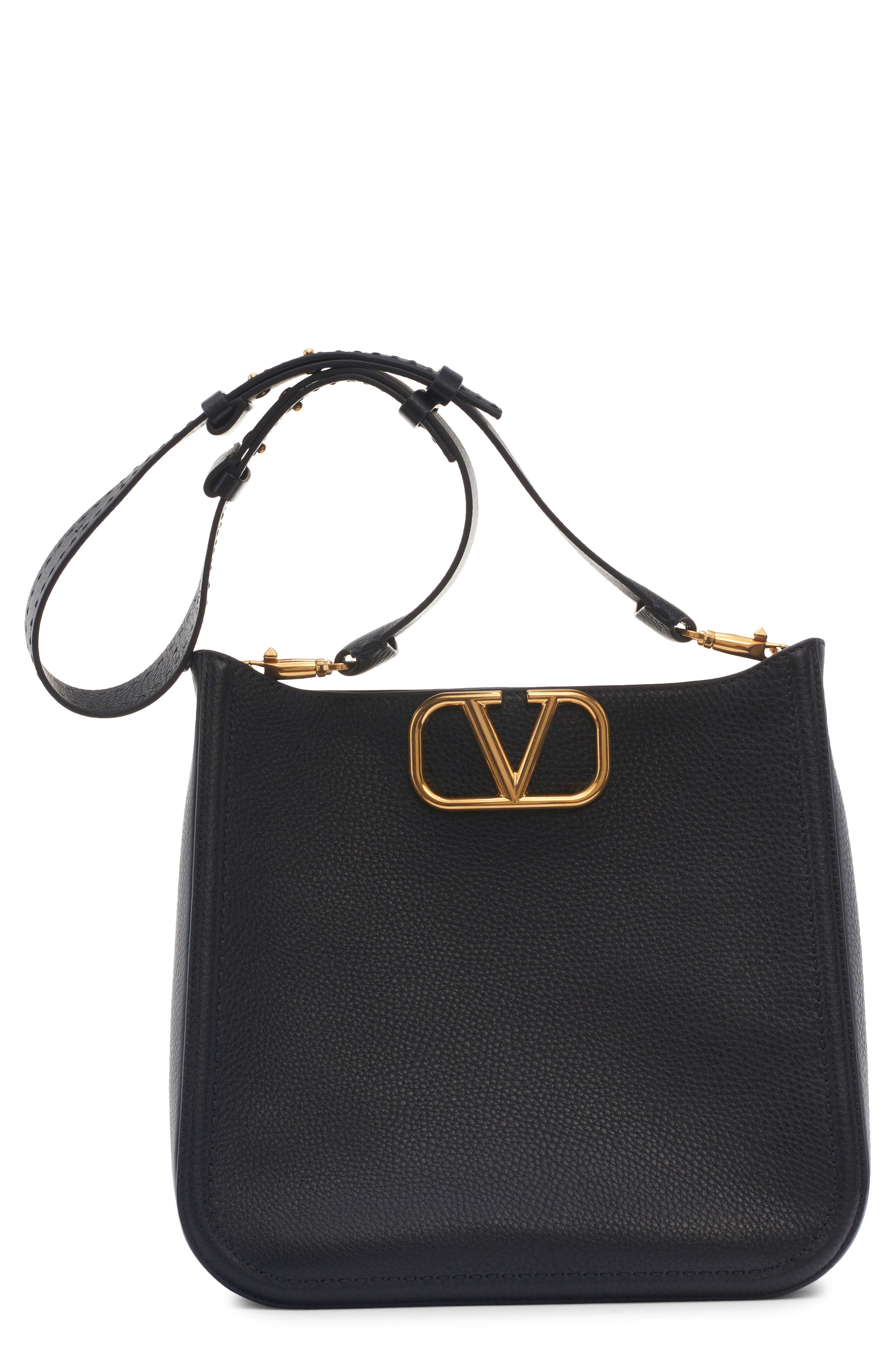 Valentino Garavani VLOGO Alltime Hobo Bag, Main, color, 