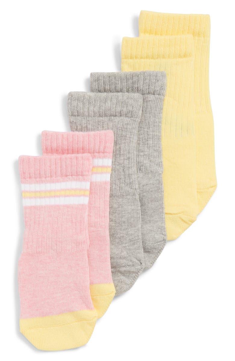 Tucker + Tate Smile 3-Pack Crew Socks, Main, color,