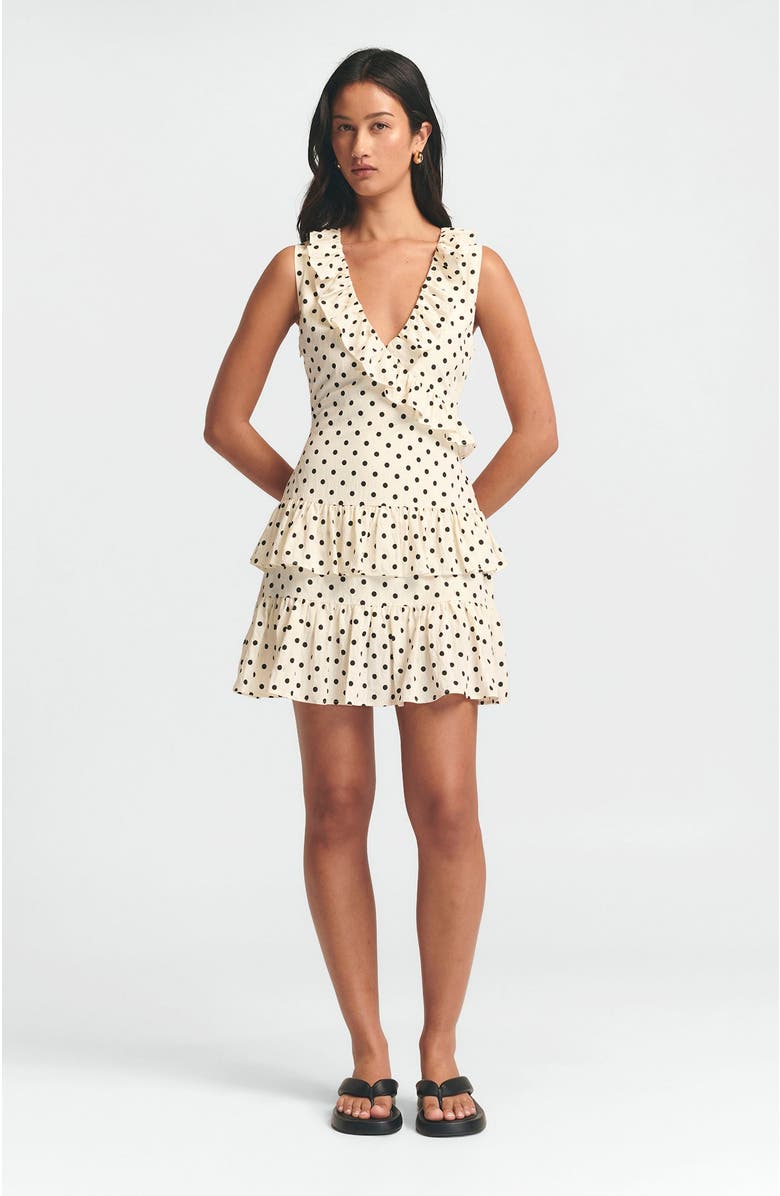 ST MRLO Jada Mini Dress, Alternate, color, Cream Base Spot