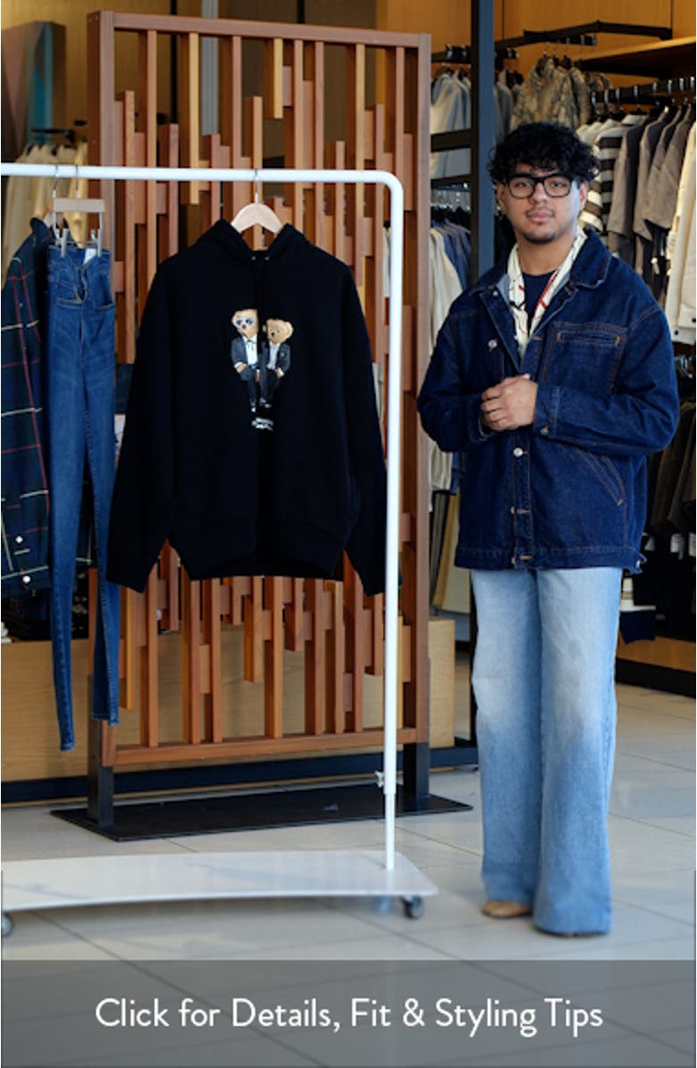 Ralph & Ricky Tuxedo Bear Graphic Hoodie, sales video thumbnail