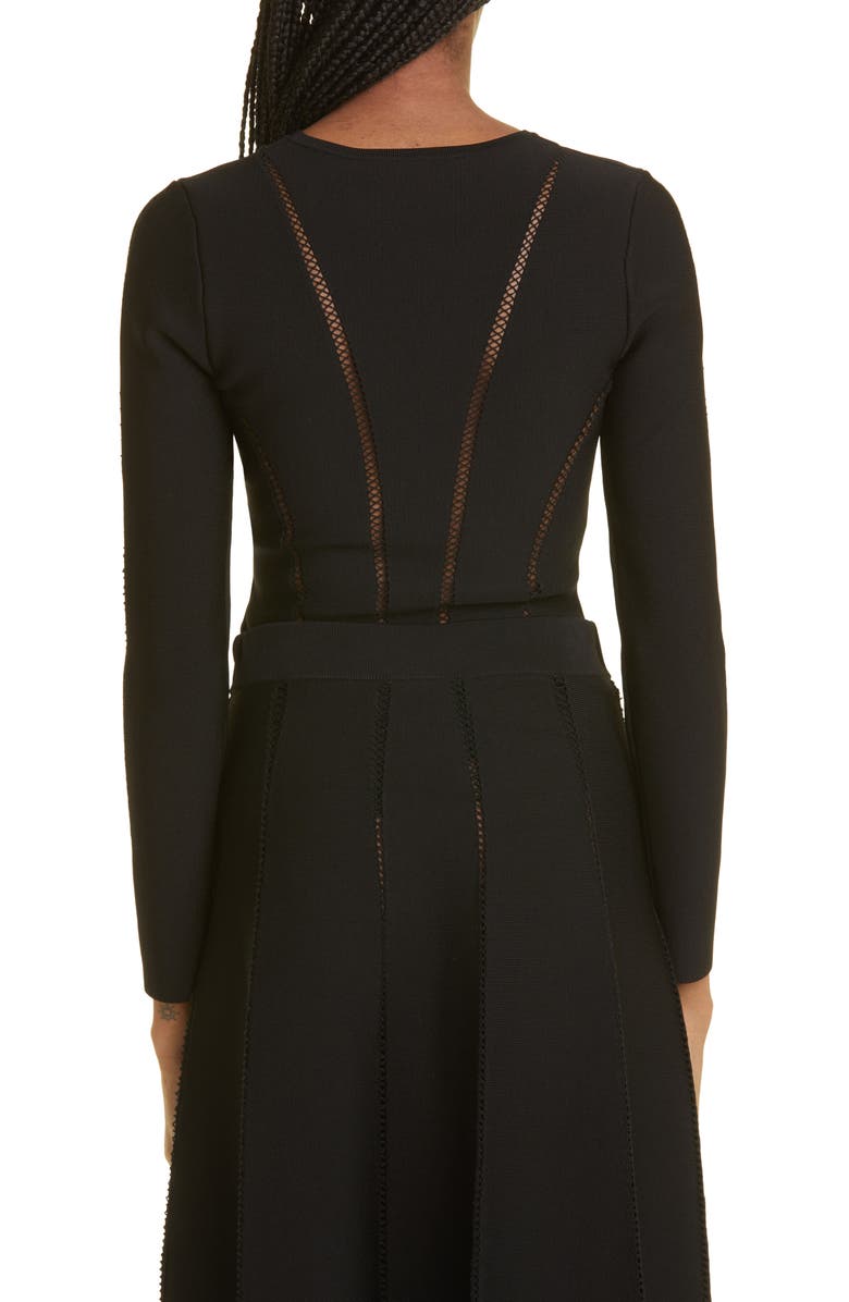 Zimmermann Lace Inset Sweater, Alternate, color, 