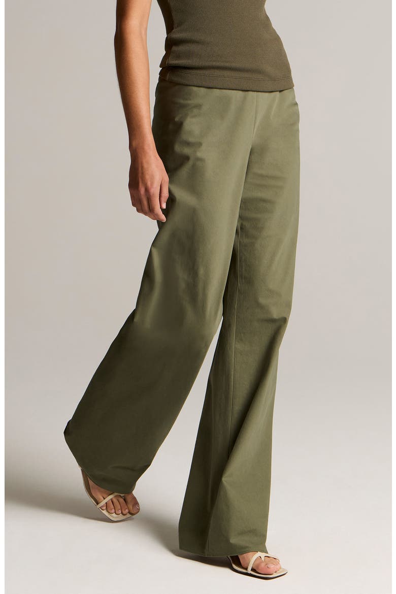 Colette High Waist Cotton Twill Bias Pants, Alternate, color, PINE GROVE