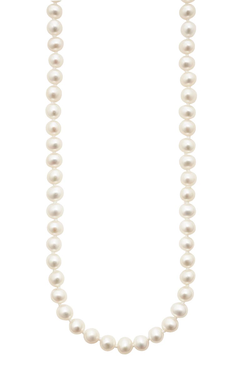 Luna Freshwater Pearl Necklace, Alternate, color, SILVER