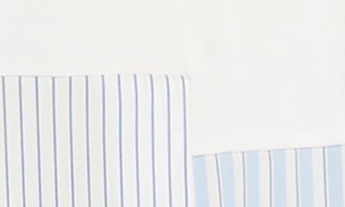 Weekend Max Mara Bird Mixed Media Asymmetric Cotton Top In White