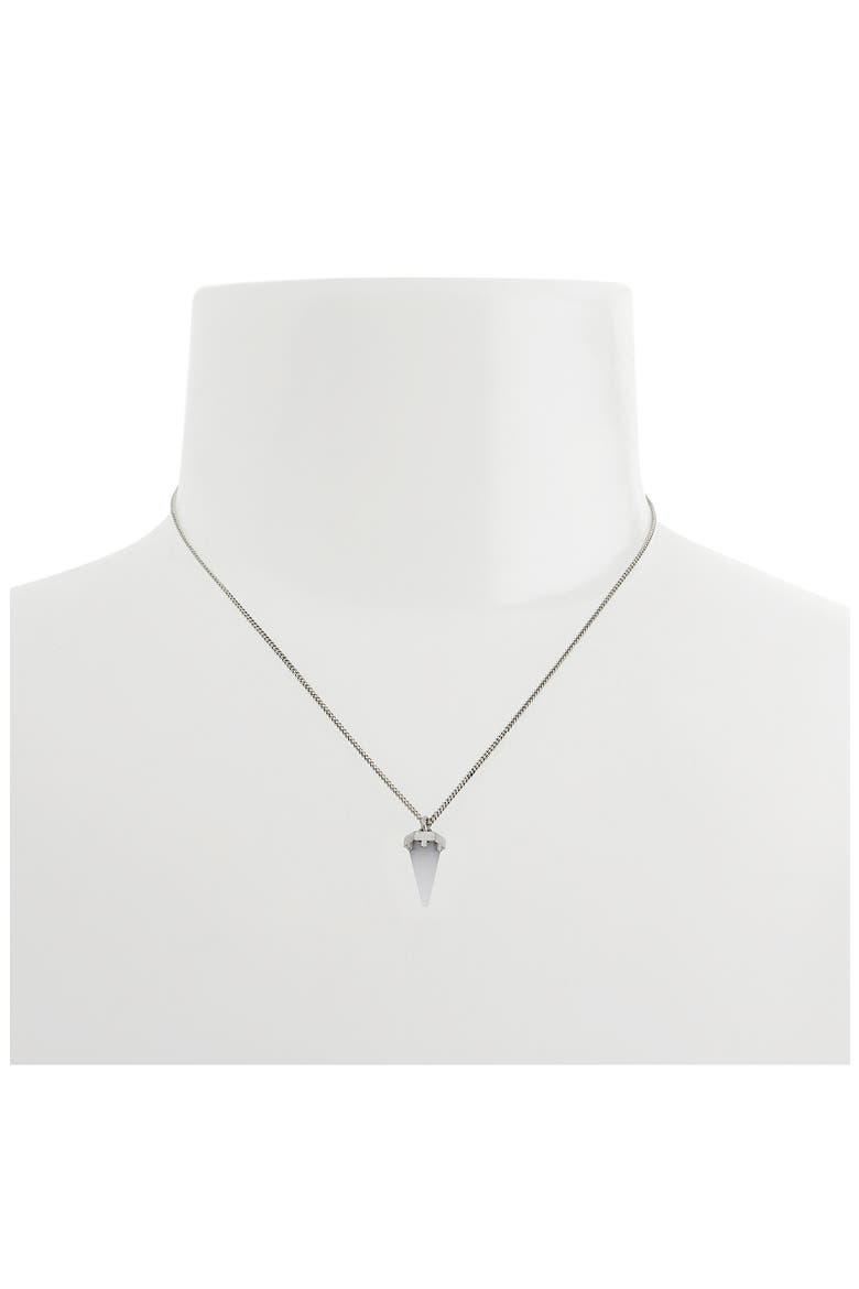 Quartz Spike Pendant Necklace, Alternate, color, WHITE QUARTZ