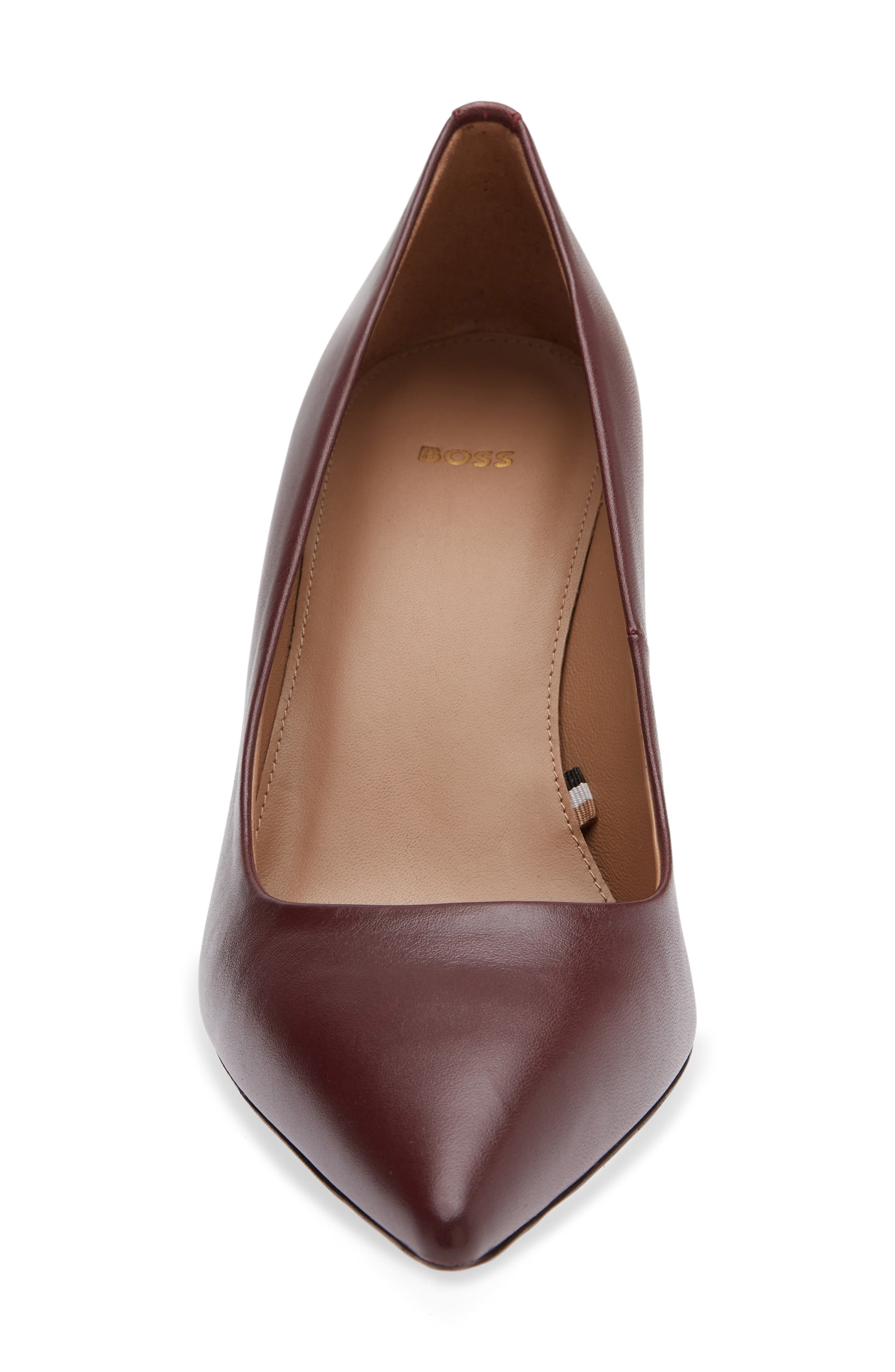 BOSS Janet Pointed Toe Pump, Alternate, color, Dark Red