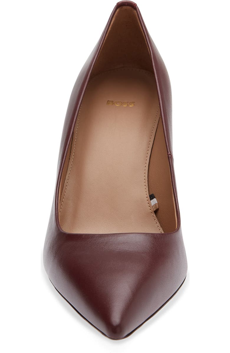 BOSS Janet Pointed Toe Pump, Alternate, color, Dark Red