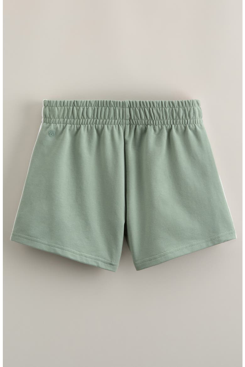 Kids' Vibe Check Cotton Blend Terry Shorts, Alternate, color, GREEN LILYPAD